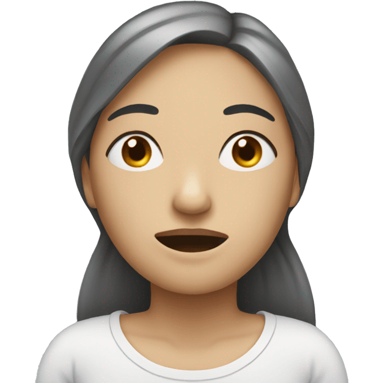 woman who is sick emoji