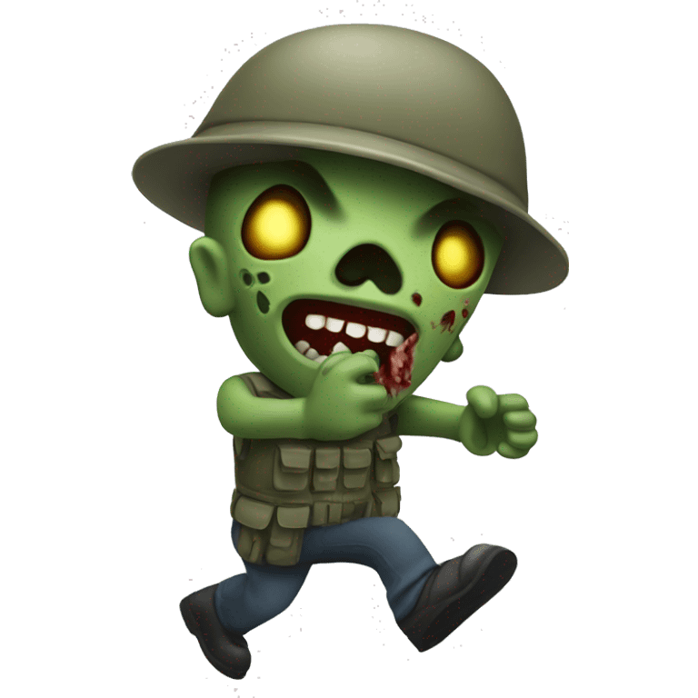 Zombie Soldier dancing emoji