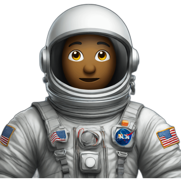 Spaceman in overalls emoji