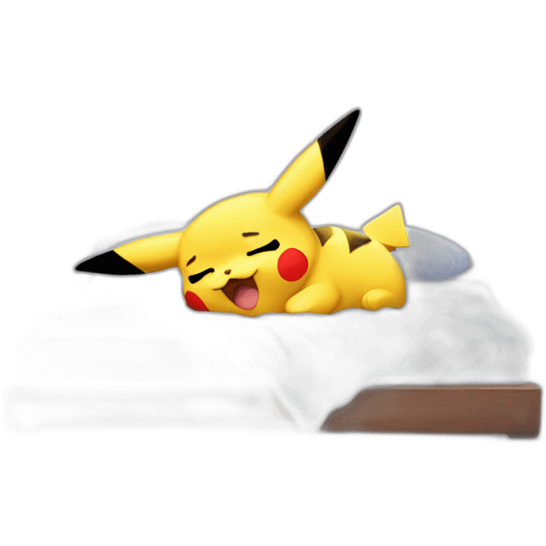 Pikachu qui dort emoji