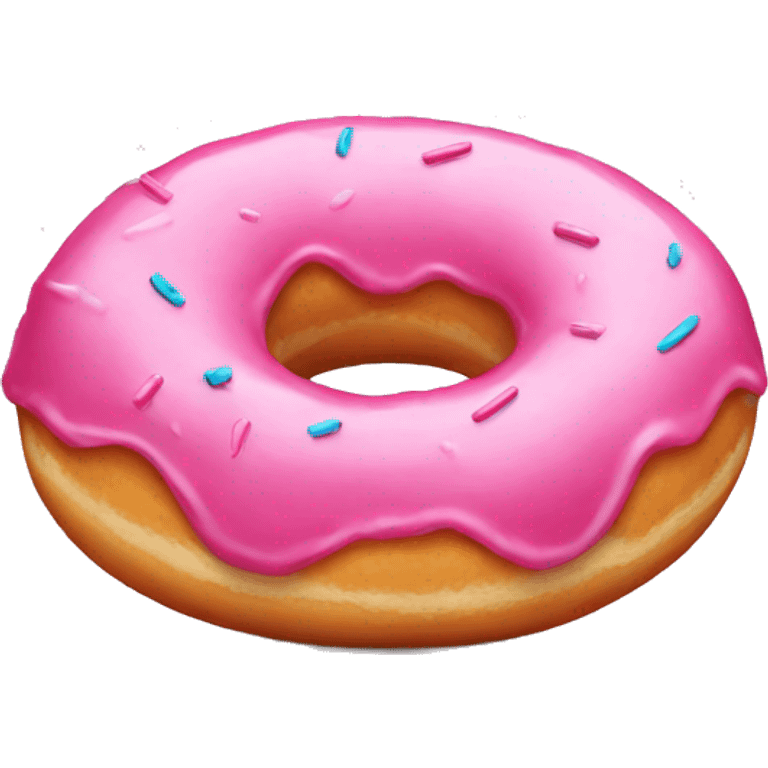 Pink donut emoji