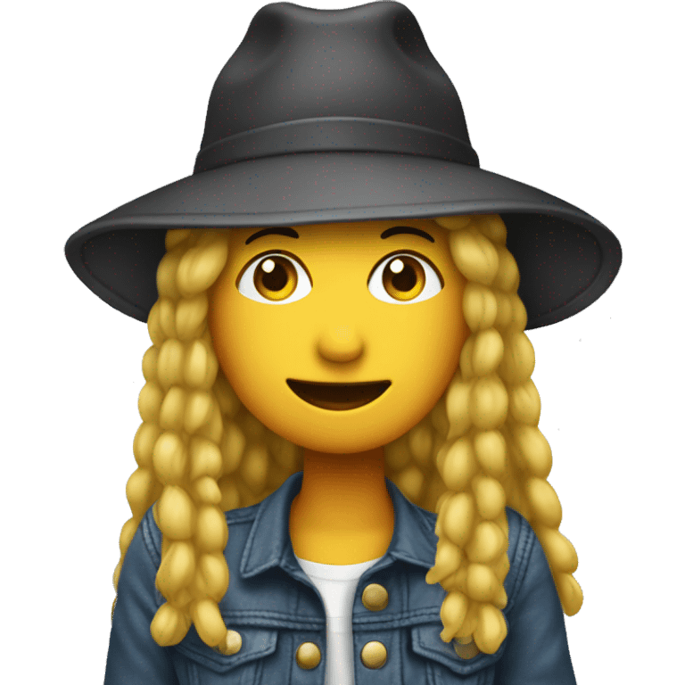 Lisa wearing a hat emoji