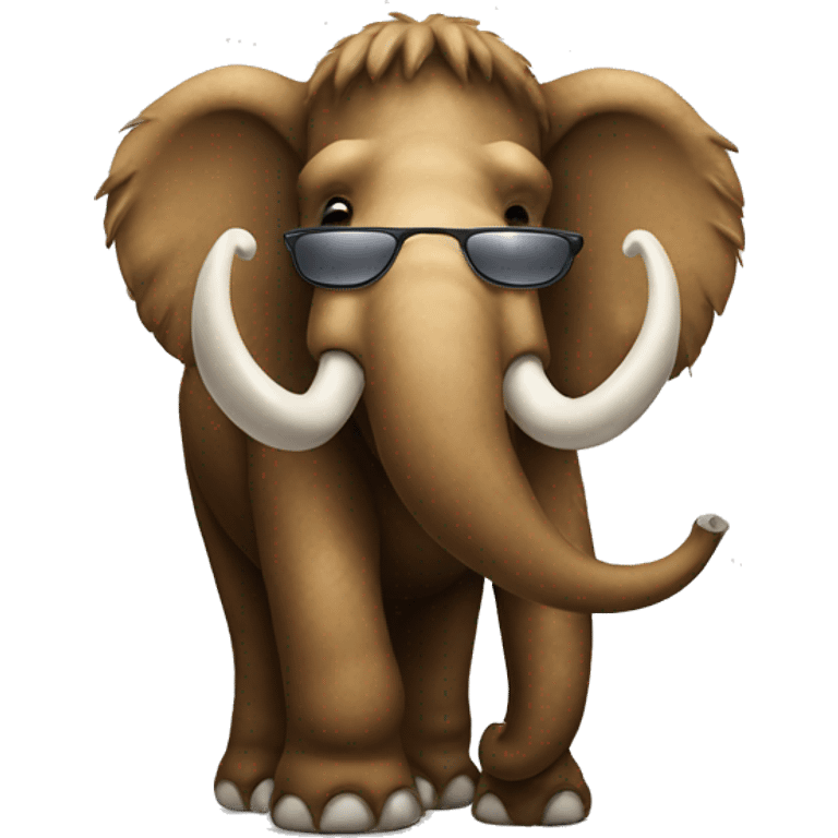 mammoth with sunglasses emoji