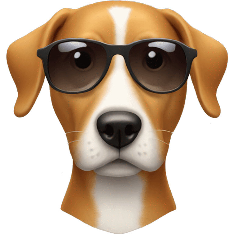 dog take to sunglass emoji