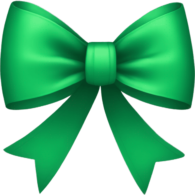 Green bow emoji