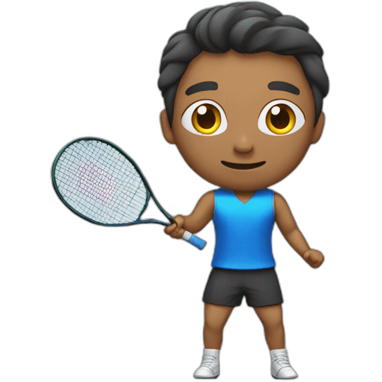 Batminton playing emoji