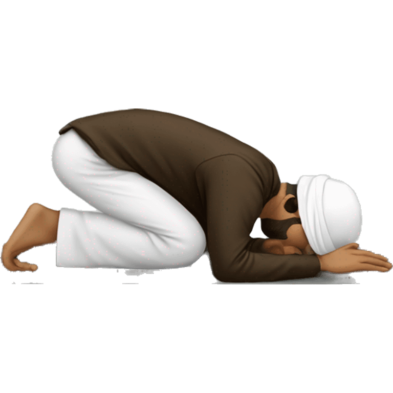 Muslim doing Sujood emoji