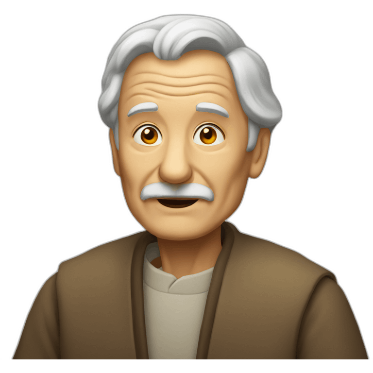 Wise old man emoji