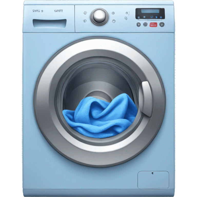 Blue Washing machine  emoji