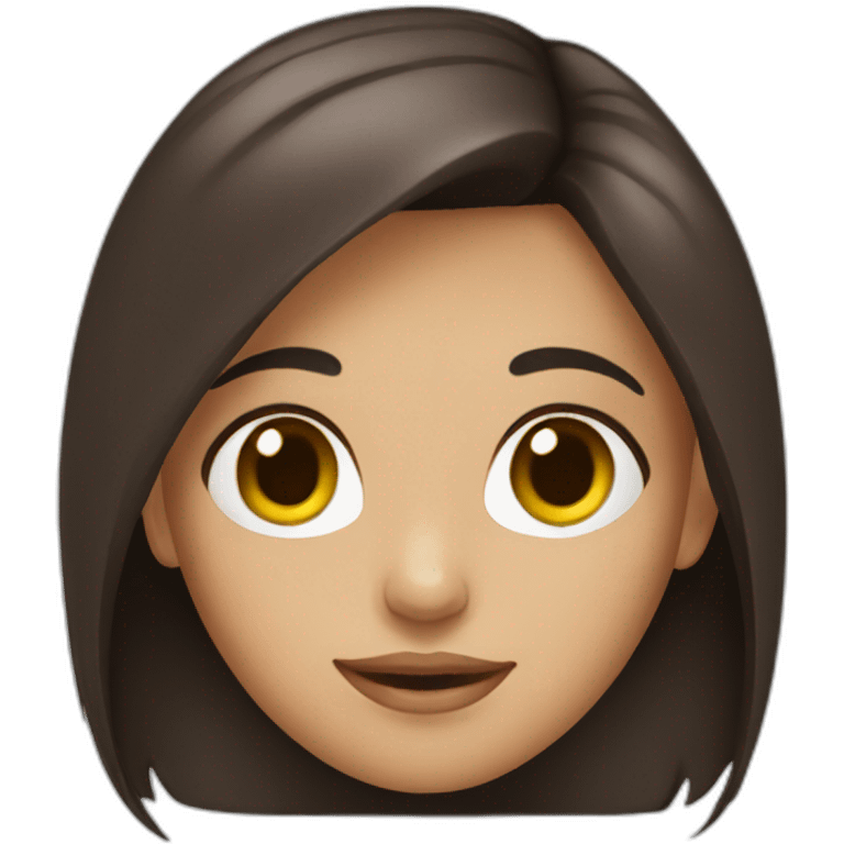 brunette girl emoji