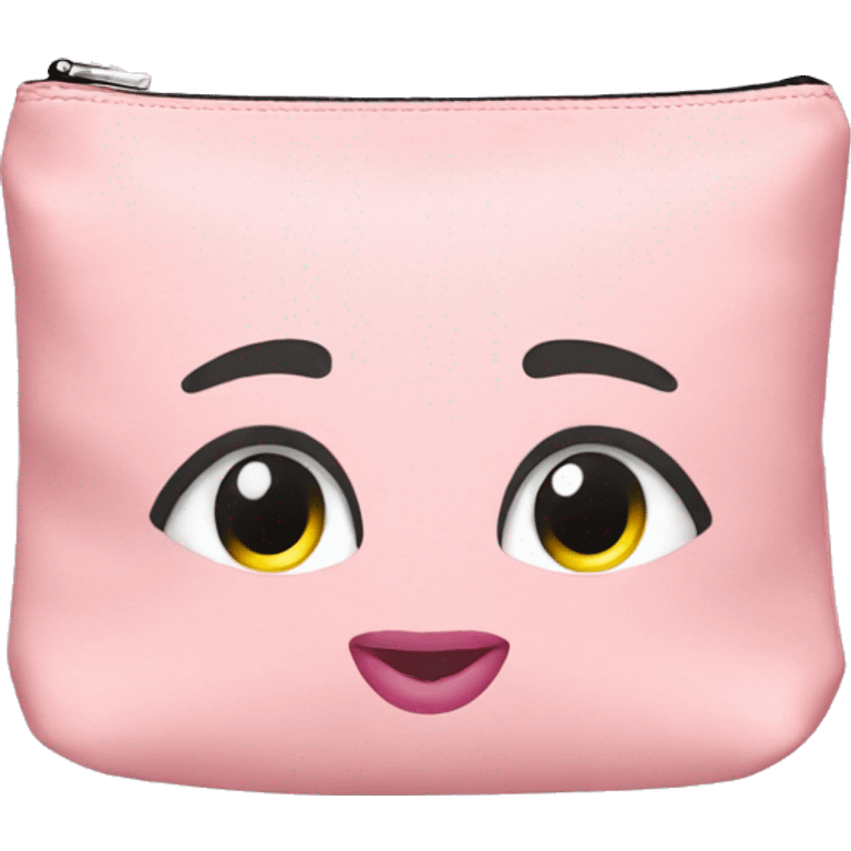 Light pink Makeup bag emoji