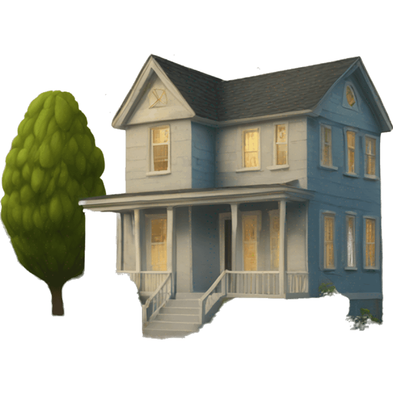 tall house emoji