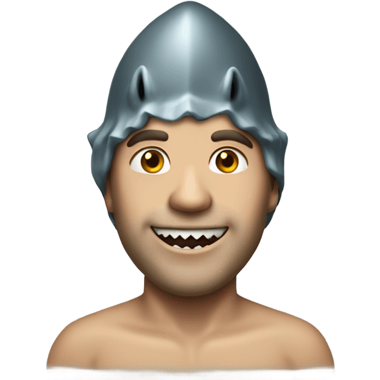 Half man half shark with 10 crowns  emoji