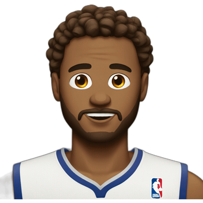 NBA white dude brown hair with 21 on his jersey emoji