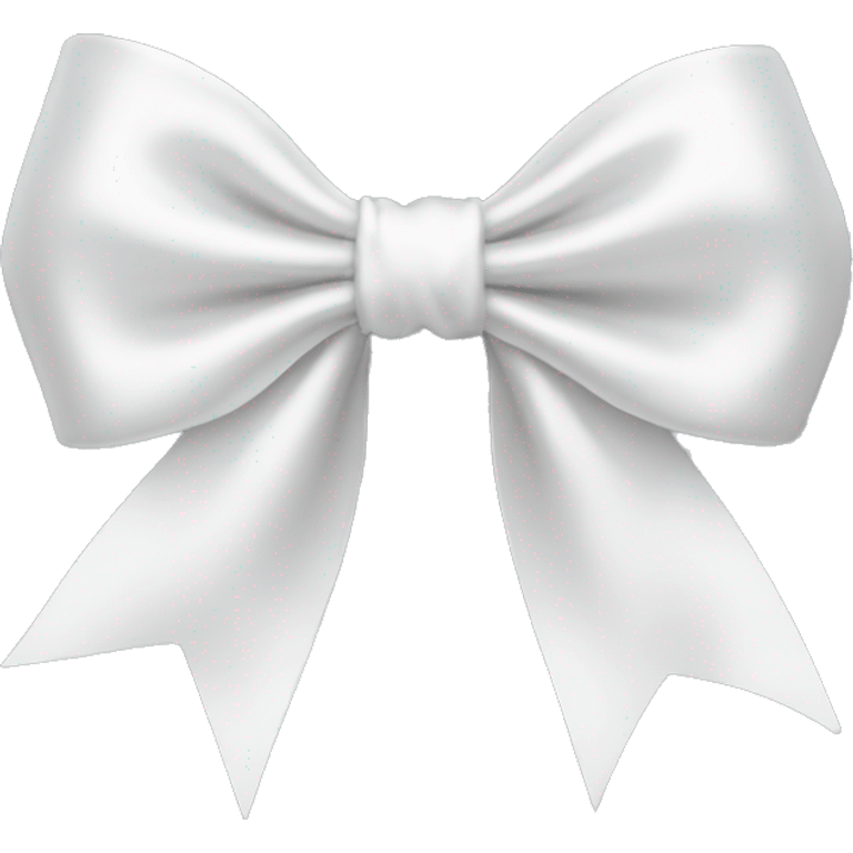 white satin bow emoji