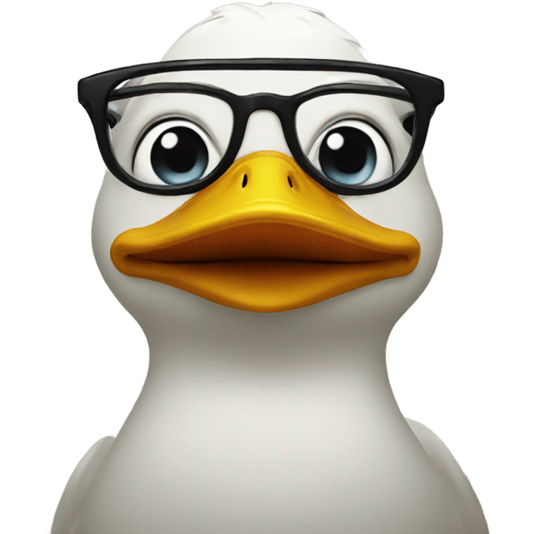 Duck glasses emoji