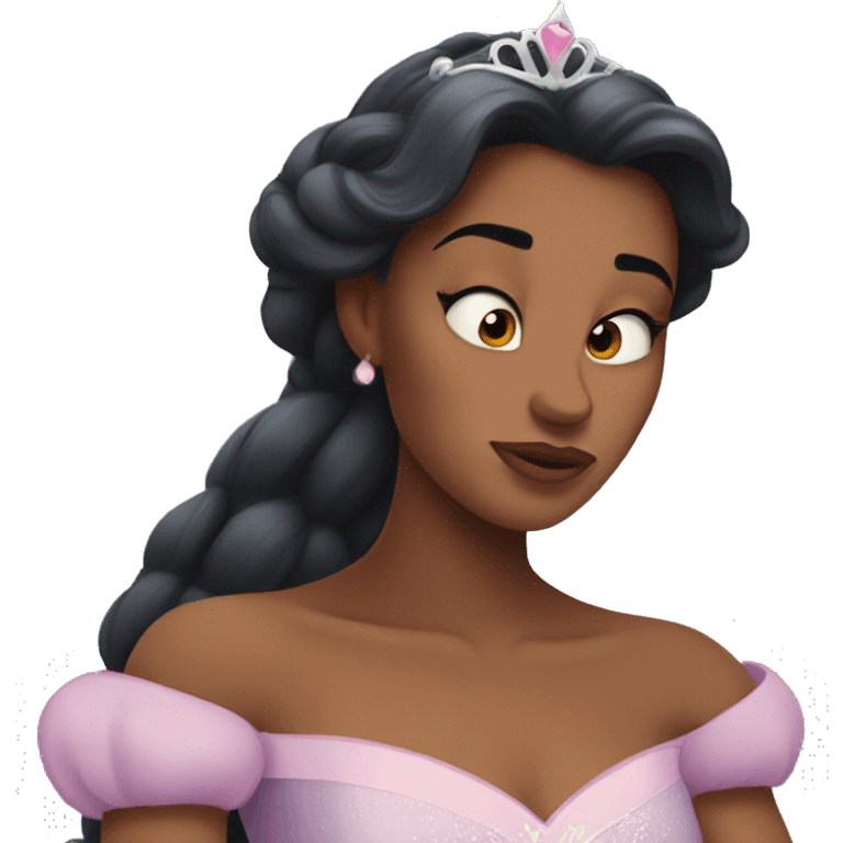 exhausted disney princess emoji