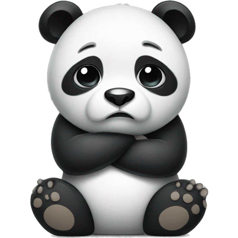 Sad panda emoji