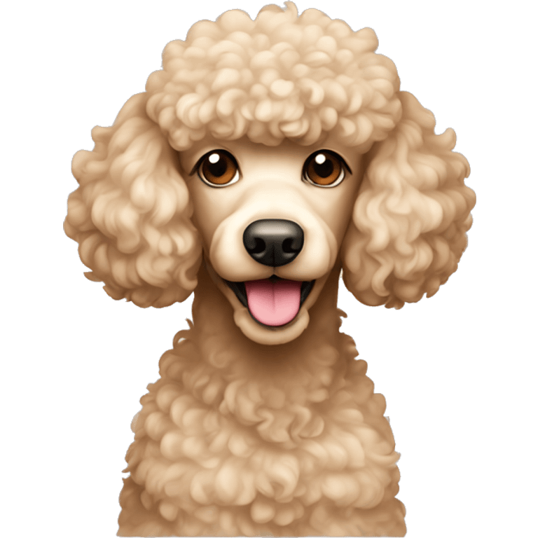 Beige Poodle emoji