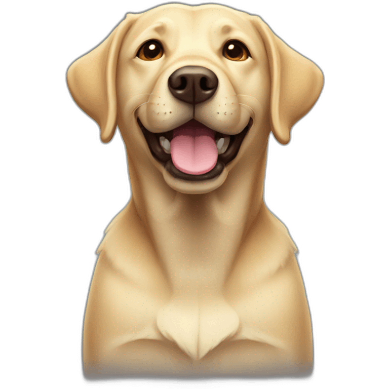 happy labrador emoji