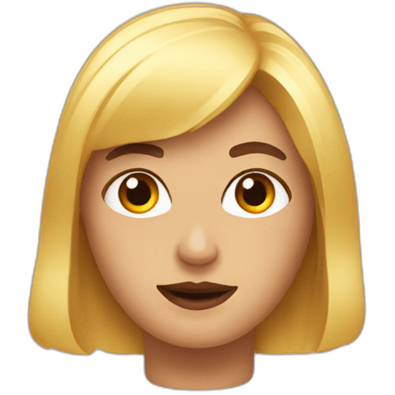 Angèle with bang emoji