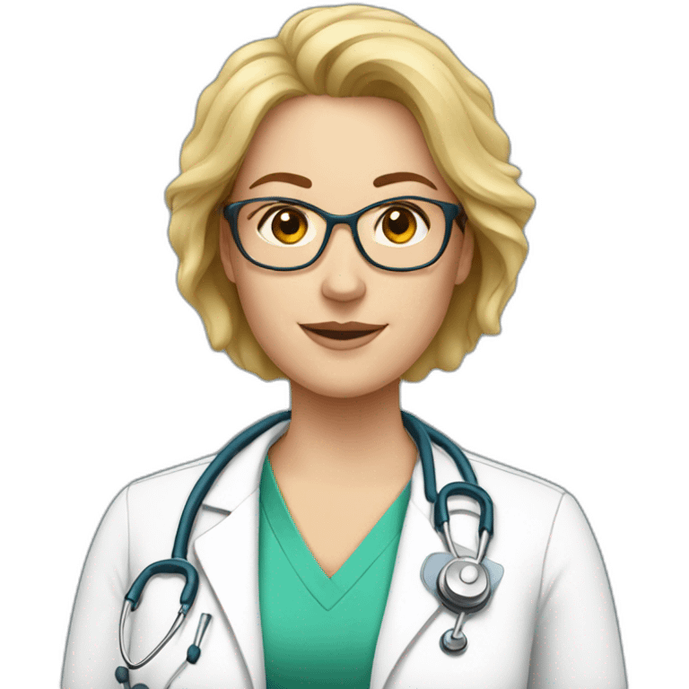 Doctor White woman emoji