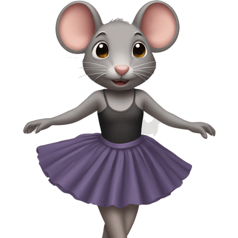 rat in a ballet skirt emoji