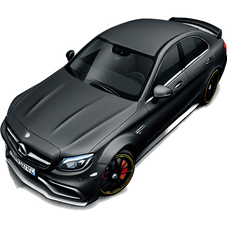 mercedes c63 AMG satin black emoji