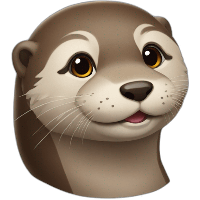 Loutre mignonne emoji