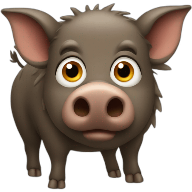 boar with big eyes emoji