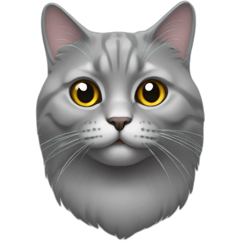 Gros chat gris emoji