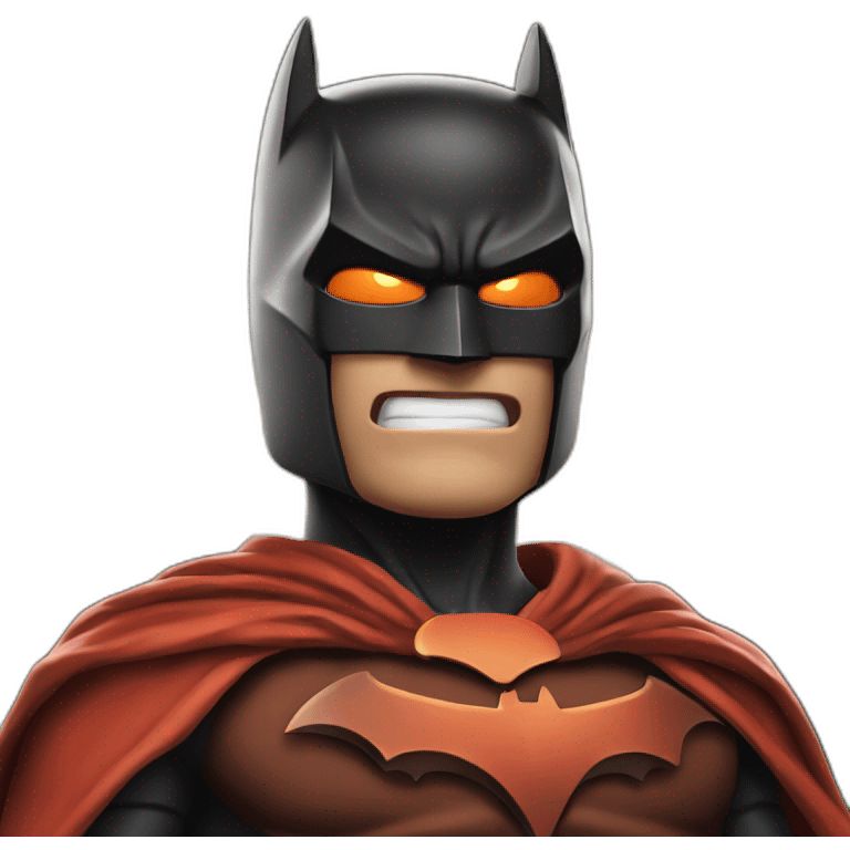 Volcano batman emoji