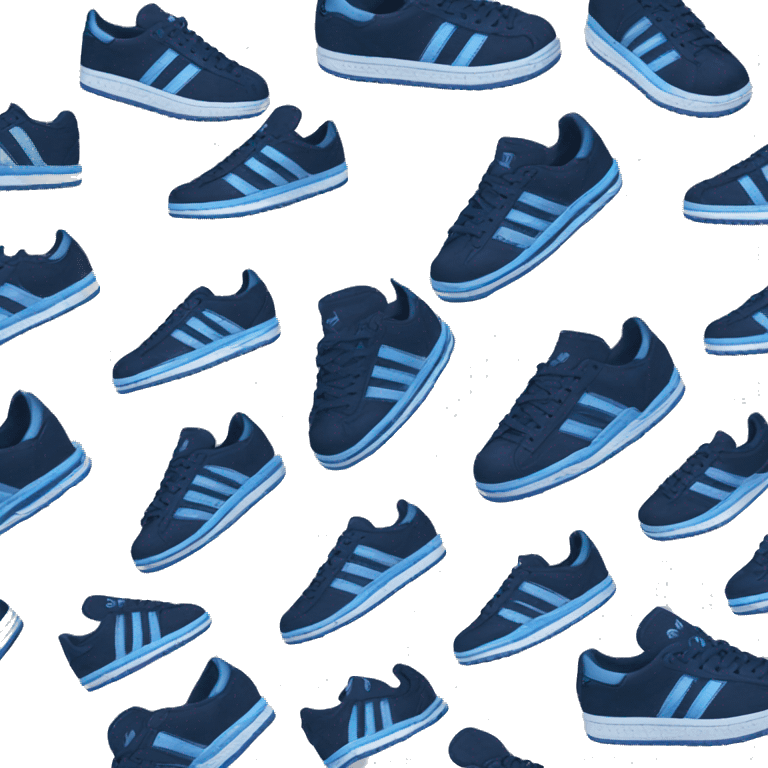 Darkblue with lightblue Adidas spezials emoji