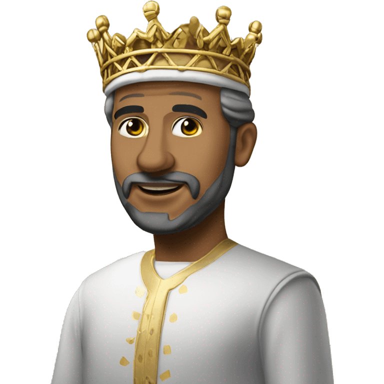 King Mohammed 6 in beach emoji