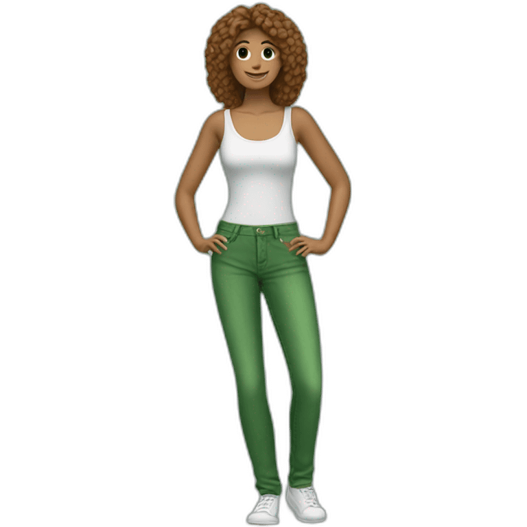 Green jeans emoji