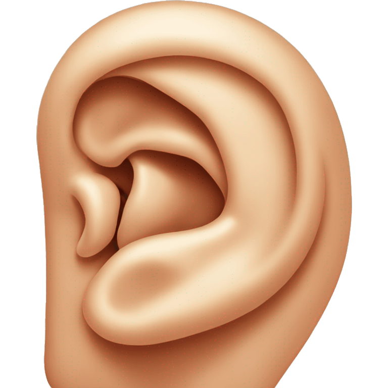 a human ear emoji