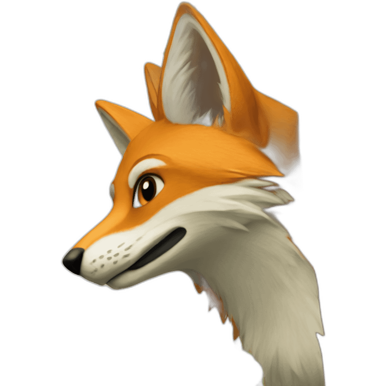 Renard dans arbres emoji