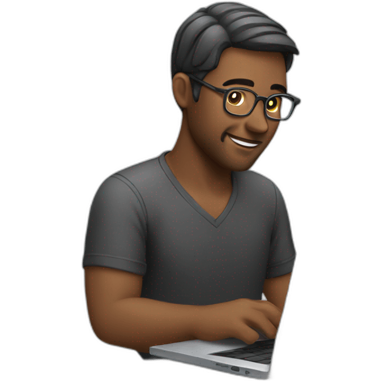 man working on laptop emoji