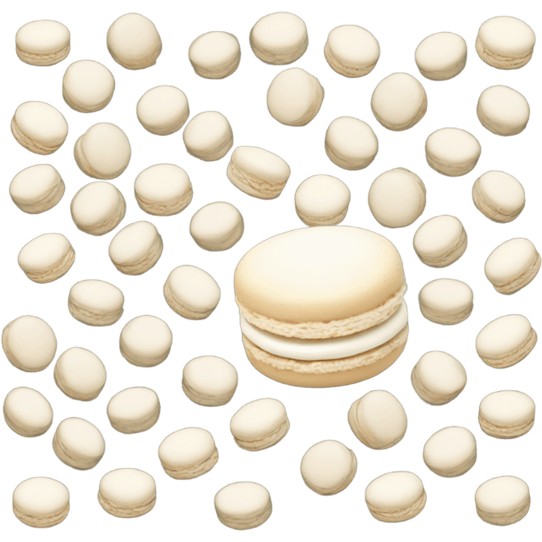 white macaroon emoji