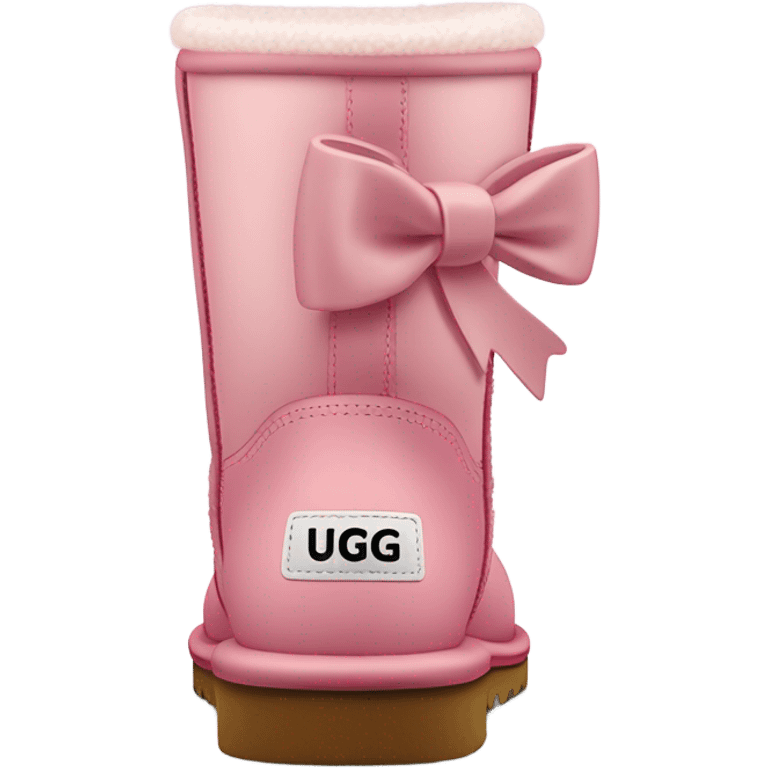 light pink uggs with bow emoji