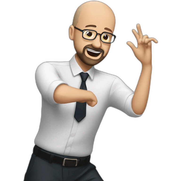 Charles Michel dab emoji