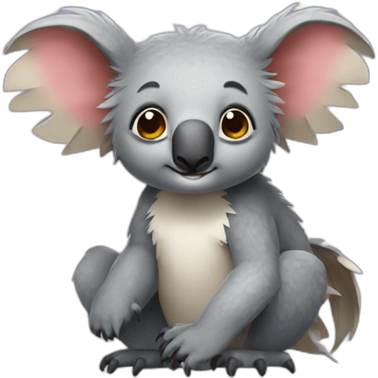 A koala dragon emoji