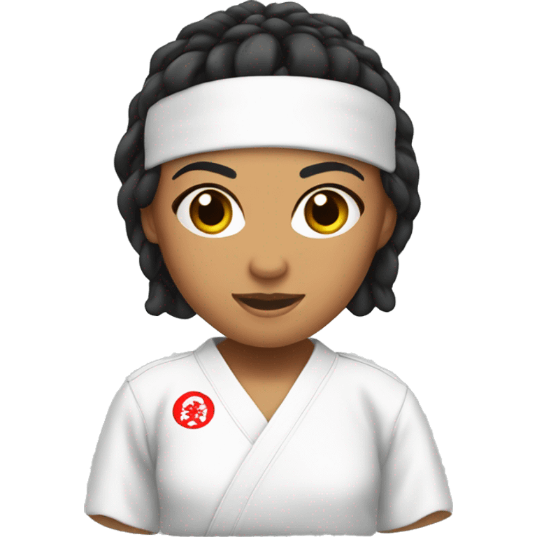 Hispanic karate girl  emoji