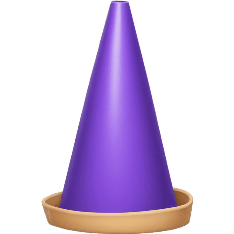 purple cone emoji