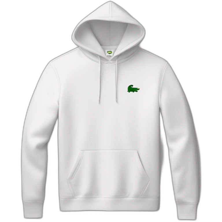 Lacoste tênis black friends with white lacoste hoodie emoji