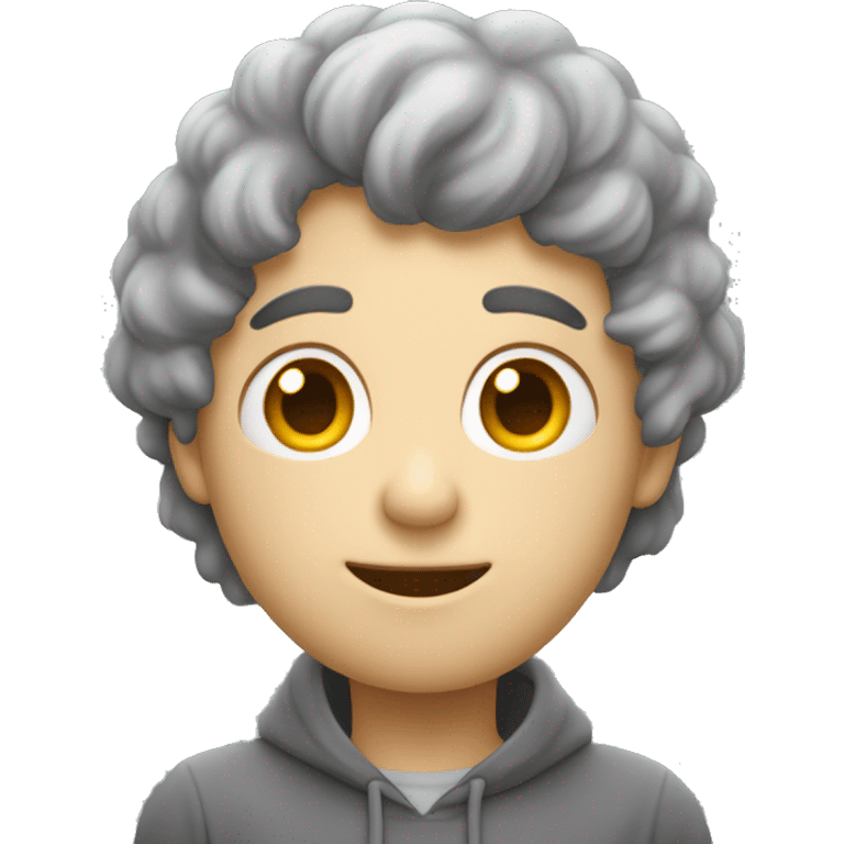 emoji de una persona mojada bajo una nube gris y lluviosa, mostrando una cara de enojado o frustrado. emoji