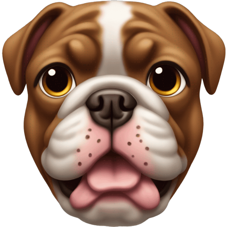 Bouledogue français marron emoji