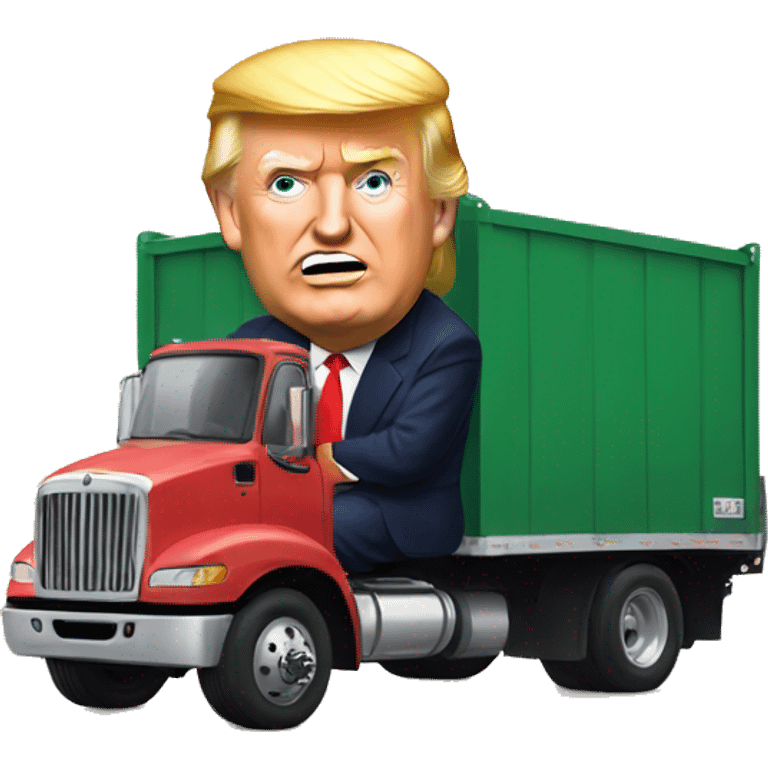 Donald trump as a truck  emoji