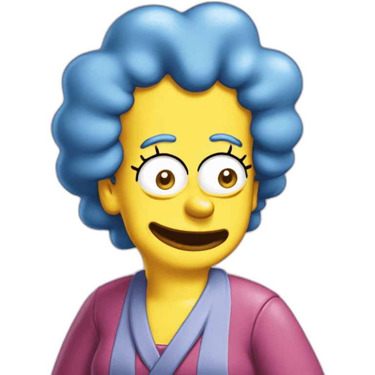 marge-simpsons-laughting emoji