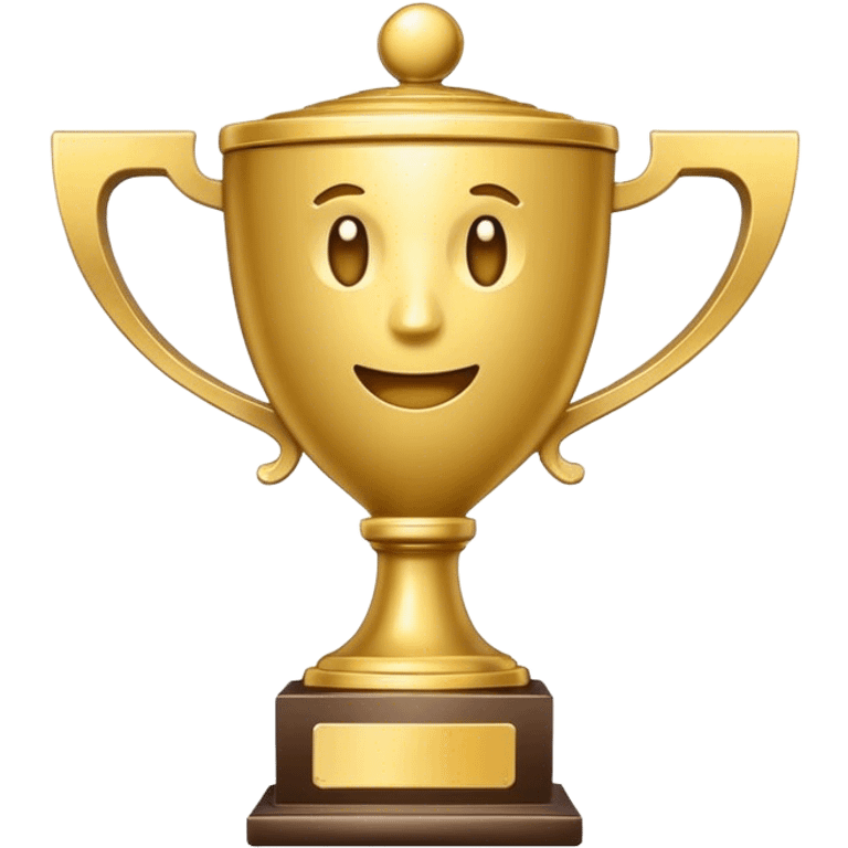 a trophy mobile phone emoji